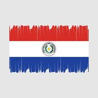 Paraguay vlag vector illustratie