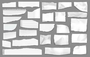 wit gescheurd papier Rust in vrede stukken, vector vodje reeks