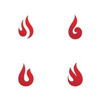 vuur vlam logo vector pictogram, illustratie ontwerp pictogram