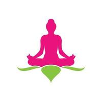 meditatie logo sjabloon vector icoon