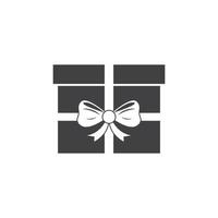 geschenk doos logo vector icoon illustratie