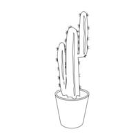 cactus kamerplant icoon vector