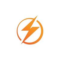 bliksem, flash logo sjabloon vector pictogram