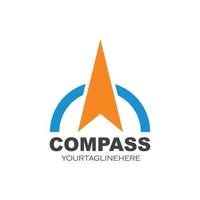 kompas pijl logo vector temperen ilustration