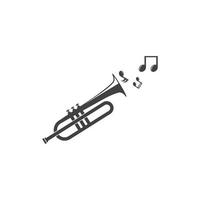 trompet icoon vector illustratie ontwerp
