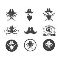 piraat vector icoon illustratie ontwerp