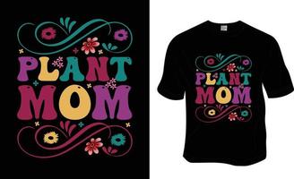 fabriek mama, retro, groovy mama fabriek minnaar t-shirt ontwerp. klaar naar afdrukken voor kleding, poster, en illustratie. modern, gemakkelijk, belettering t-shirt vector