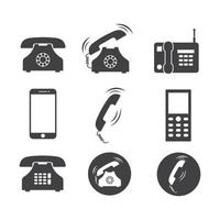 telefoon icoon reeks vector illustratie ontwerp