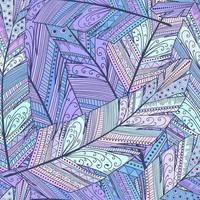 naadloos patroon met abstracte veer vector