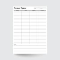 training tracker afdrukbaar, training inloggen, training planner, fitness planner, fitness logboek, geschiktheid volger, oefening tracker, geschiktheid volger, oefening planner, oefening opnemer vector