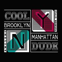 nieuw york, nyc tekst sjabloon, embleem vector ontwerp