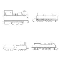 stoom- locomotief icoon vector