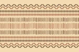 etnisch ikat kleding stof patroon meetkundig stijl.afrikaans ikat borduurwerk etnisch oosters patroon bruin room achtergrond. abstract, vector, illustratie.voor textuur,kleding,verpakking,decoratie,tapijt. vector
