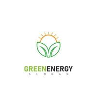 groen energie logo ontwerpen concept vector, blad vector