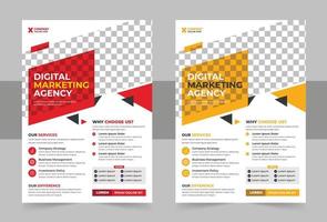 bedrijf folder poster brochure brochure Hoes ontwerp lay-out achtergrond, twee kleuren schema, vector sjabloon