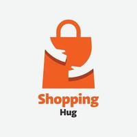 boodschappen doen knuffel logo vector