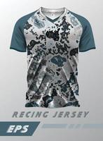 modern voetbal Jersey sjabloon sport t-shirt ontwerp voor racen, wielersport, Amerikaans voetbal, gamen, motorcross vector