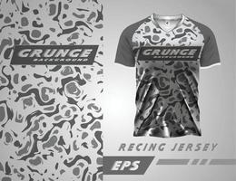 modern voetbal Jersey sjabloon sport t-shirt ontwerp voor racen, wielersport, Amerikaans voetbal, gamen, motorcross vector