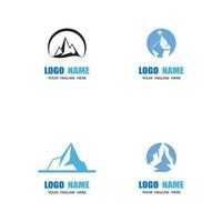 ijsberg logo sjabloon vector