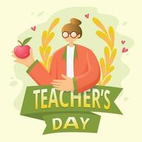 gelukkige lerarendag illustratie vector