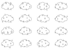 wolk ontwerp illustratie geïsoleerd Aan transparant achtergrond vector