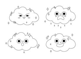 wolk ontwerp illustratie geïsoleerd Aan transparant achtergrond vector