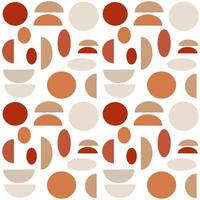 schattig modern terracotta abstract naadloos vector patroon achtergrond illustratie met meetkundig vormen
