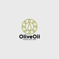 olijf- olie merk logo minimalistische syle vector
