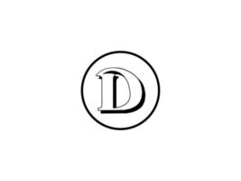 letter d logo ontwerp vector