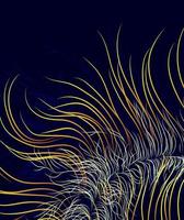 vector abstracte achtergrondafbeelding in trendy blauw met ongelooflijke hellingen van golvende lijnen