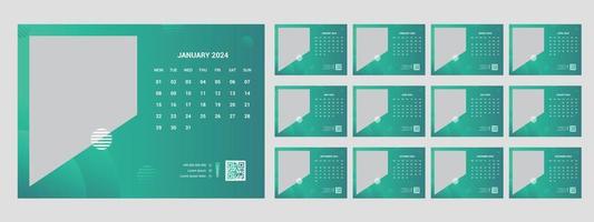 bureau kalender 2024 vector