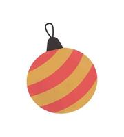Kerstmis bal voor Kerstmis boom, vector illustratie
