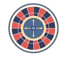 casino roulette wiel icoon. wiel van fortuin. het gokken concept. jackpot. vector vlak illustratie