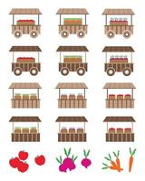 boerderij vers, biologisch voedsel, natuurlijk voedsel, gezond voedsel Product logo's, icoon, badges en stickers. vector