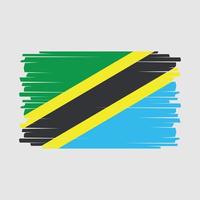 vlag van tanzania vector