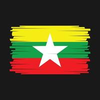 vlag van myanmar vector