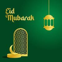 eid mubarak Engels typografie vector