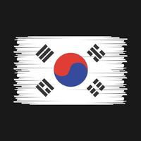 vlag van zuid-korea vector