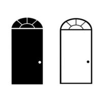 deur vector icoon cet. binnenkomst illustratie teken verzameling. kamer symbool. Uitgang logo.