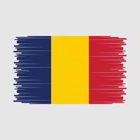 Tsjaad vlag vector