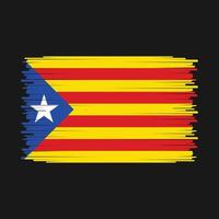 vlag van catalonië vector