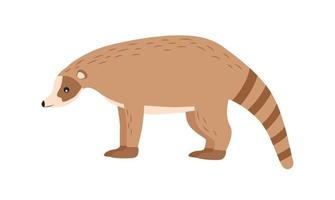 illustratie van een dier nosoha. nee karakter vector