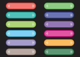kleurrijke knop collectie, vector design.