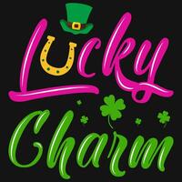 Iers st Patrick dag Lucky weinig mevrouw gozer mardi gras t-shirt ontwerp vector