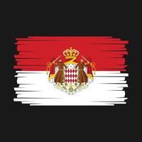 vlag van monaco vector