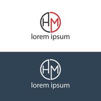 hm monogram logo vector