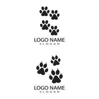 hond poot vector voetafdruk pictogram logo symbool grafische illustratie