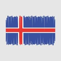 vlag van ijsland vector