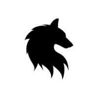 wolf icoon vector set. dieren illustratie teken verzameling. wolf huilt symbool.