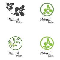 groene natuur blad logo sjabloon vector